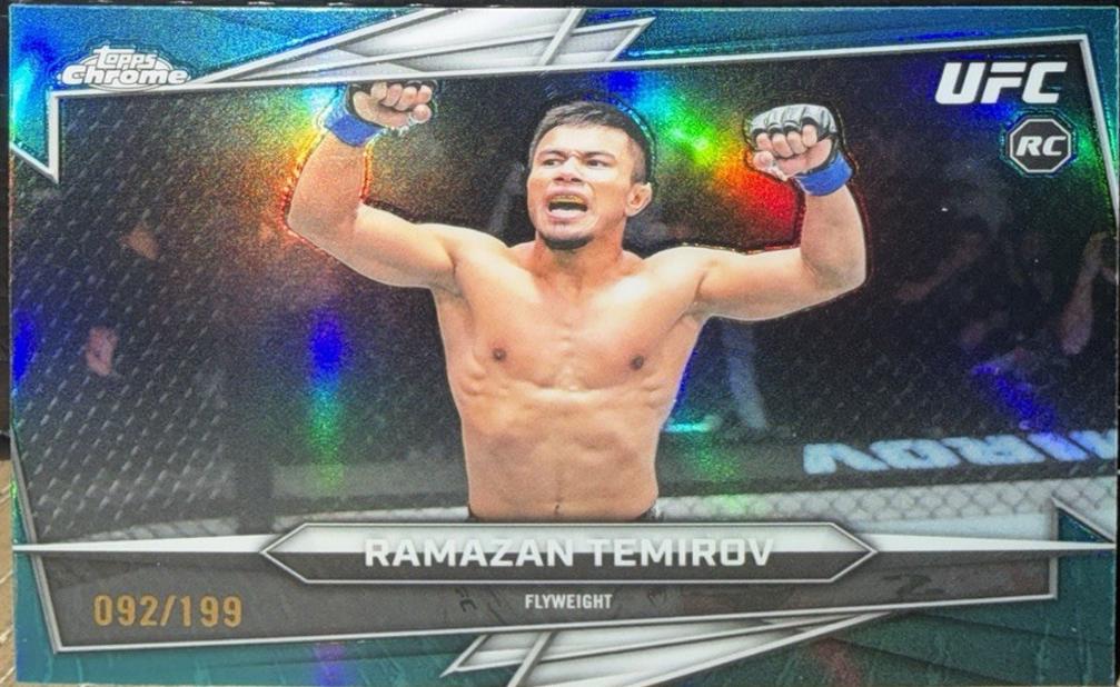 Ramazan Temirov 2026 Topps Chrome UFC Base #77 Aqua Refractor