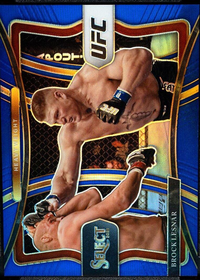Brock Lesnar 2021 Panini Select UFC Premier Level #175 Blue