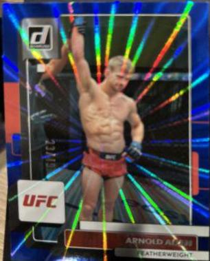Arnold Allen 2023 Panini Donruss UFC Base #18 Blue Laser