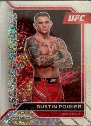 Dustin Poirier 2022 Panini Prizm UFC Bonus Machines #7 White Sparkle