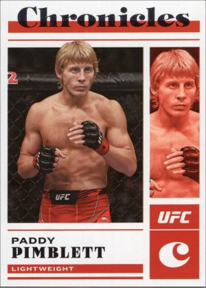 Paddy Pimblett 2023 Panini Chronicles UFC Base Chronicles #54 Platinum