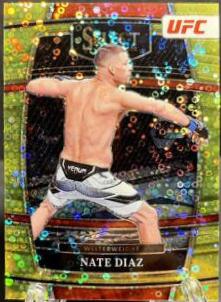Nate Diaz 2022 Panini Select UFC Concourse #54 Gold Disco