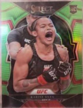 Karine Silva 2023 Panini Select UFC Concourse #67 Neon Green