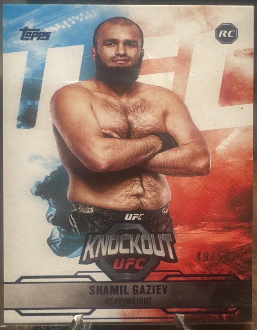 Shamil Gaziev 2025 Topps Knockout UFC Base #42 Blue
