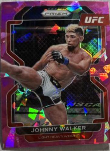 Johnny Walker 2022 Panini Prizm UFC Base #106 Pink Ice