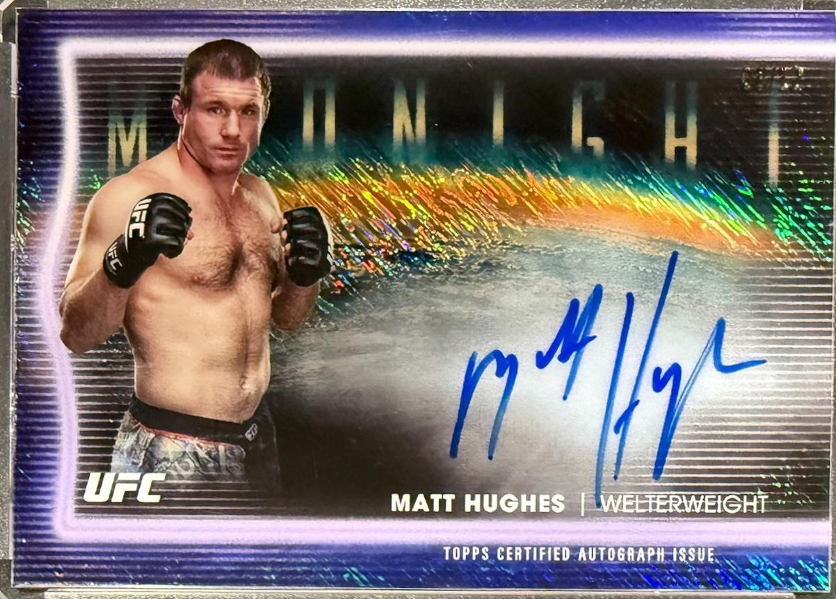 Matt Hughes 2025 Topps Midnight UFC Horizon Signatures #HNS-MH Midnight
