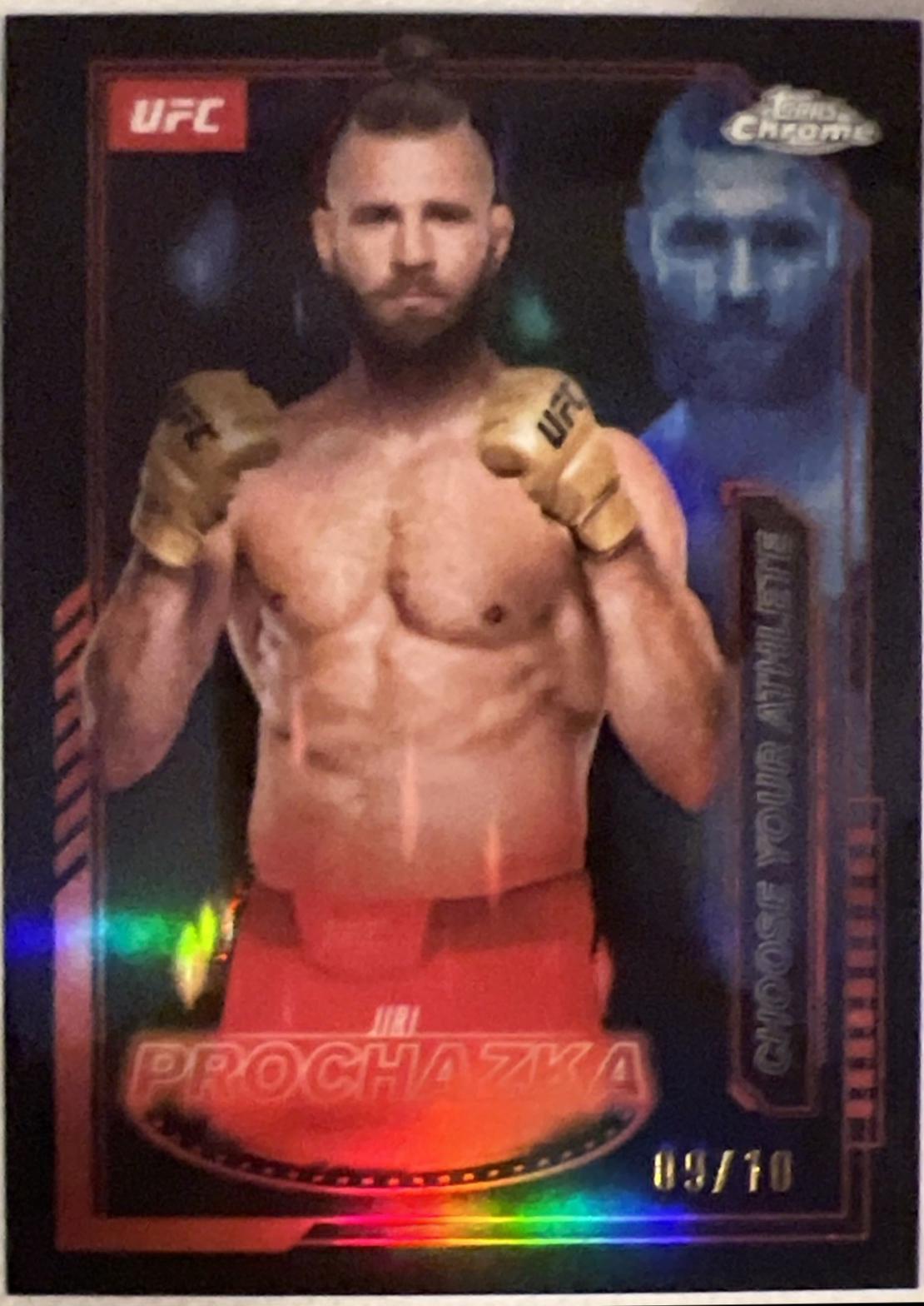Jiri Prochazka 2025 Topps Chrome UFC Mission Control #MCL-15 Black Refractor