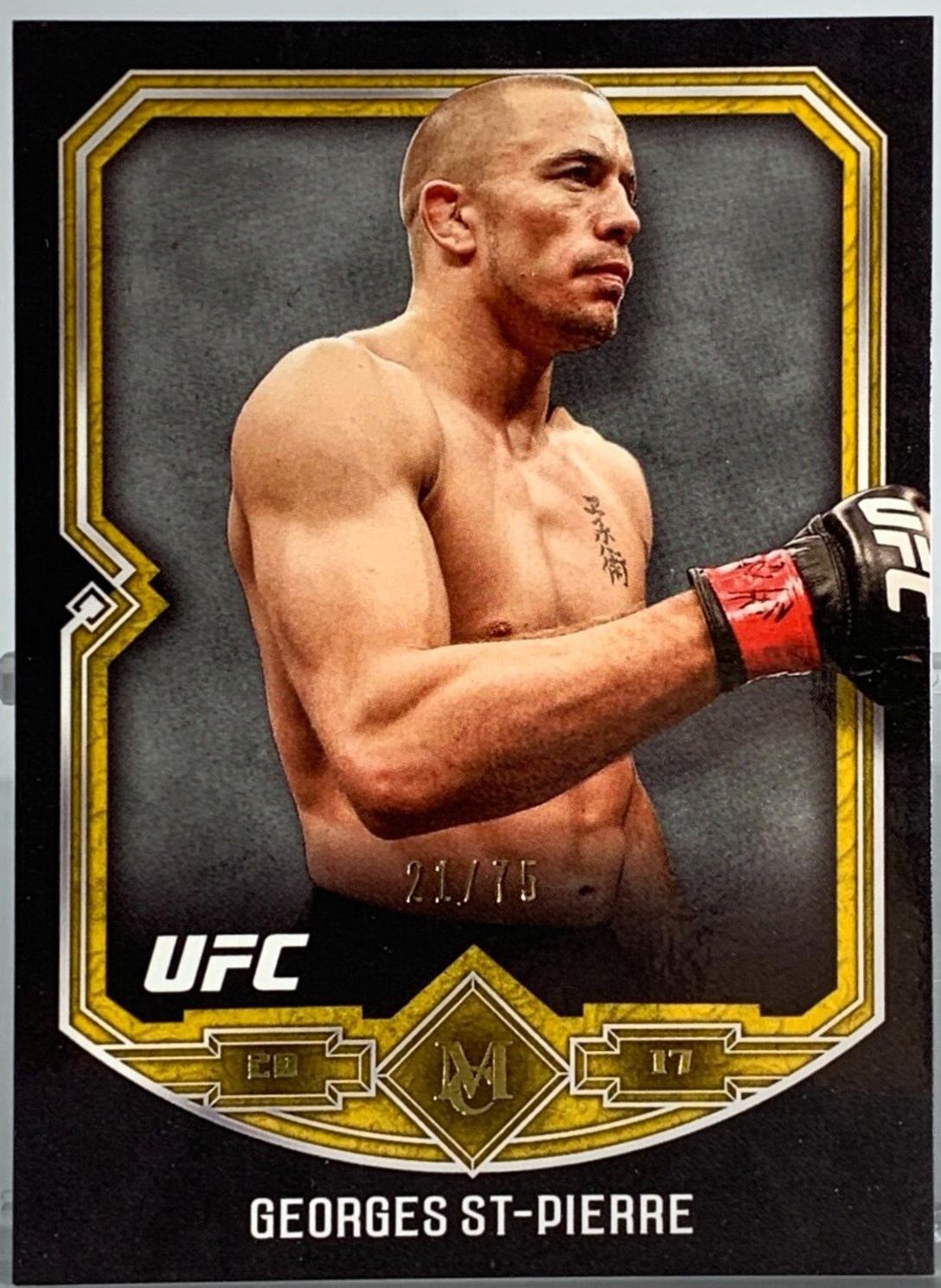 Georges St-Pierre 2017 Topps Museum Collection UFC Base #17 Gold