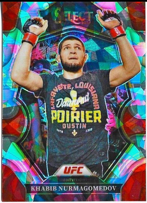 Khabib Nurmagomedov 2023 Panini Select UFC Mezzanine #326 Cracked Ice