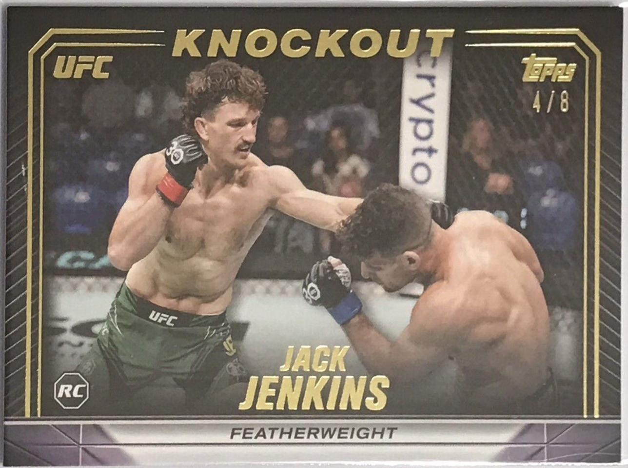 Jack Jenkins 2024 Topps Knockout UFC Base #84 Gold