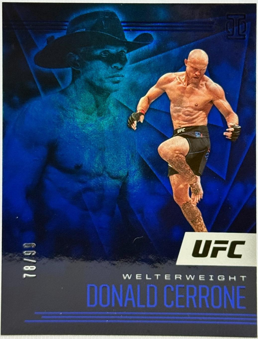 Donald Cerrone 2021 Panini Chronicles UFC Base Illusions #175 Blue