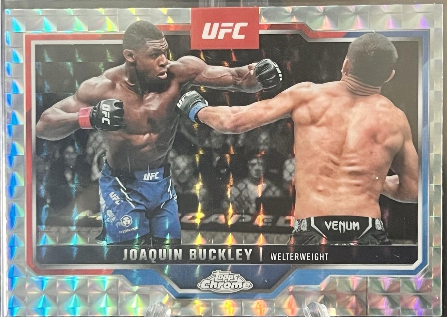 Joaquin Buckley 2025 Topps Chrome UFC Base #39 Geometric Refractor