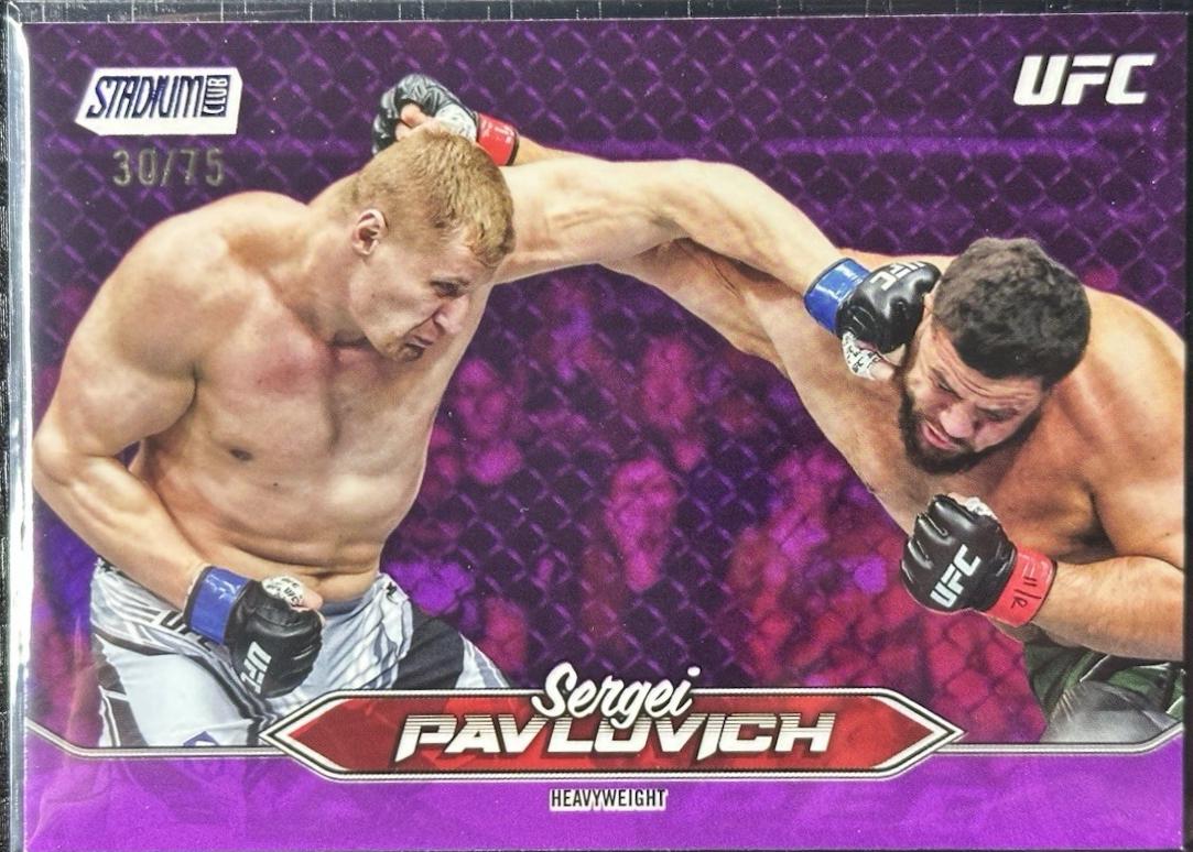 Sergei Pavlovich 2025 Topps Stadium Club UFC Base #143 Purple