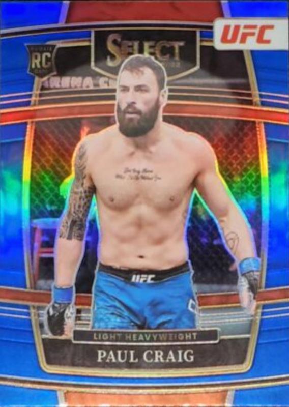 Paul Craig 2022 Panini Select UFC Concourse #99 Blue Prizm