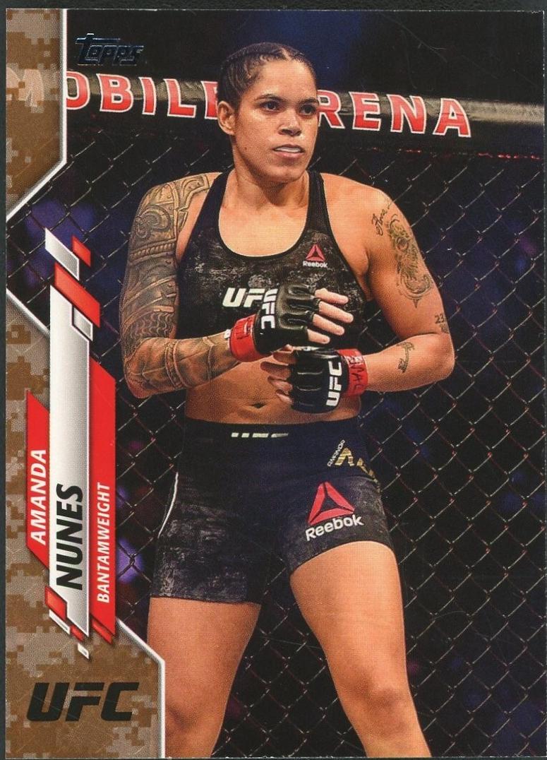 Amanda Nunes 2020 Topps UFC Base #1 Camo