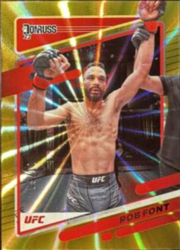 Rob Font 2022 Panini Donruss UFC Base #8 Gold