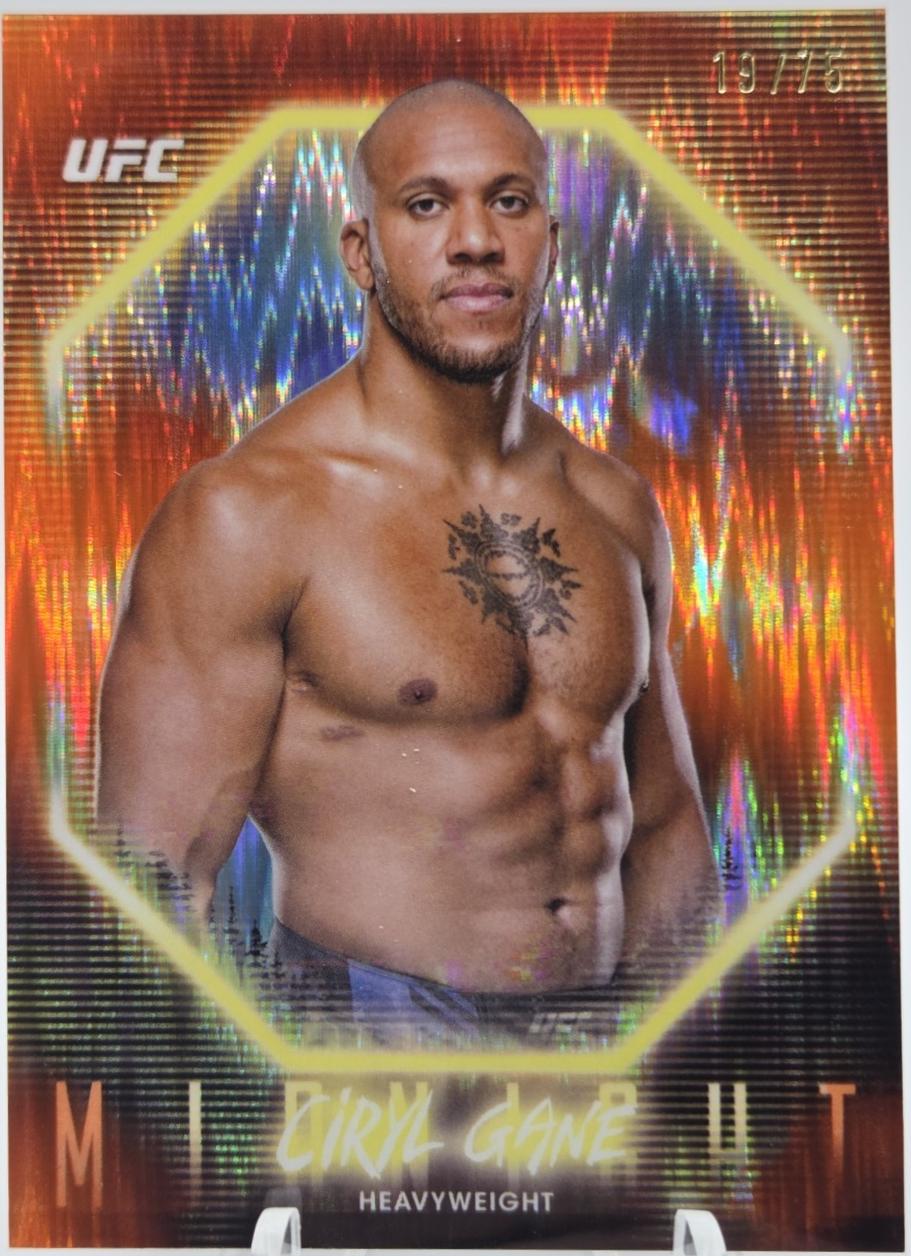Ciryl Gane 2025 Topps Midnight UFC Base #65 Dusk