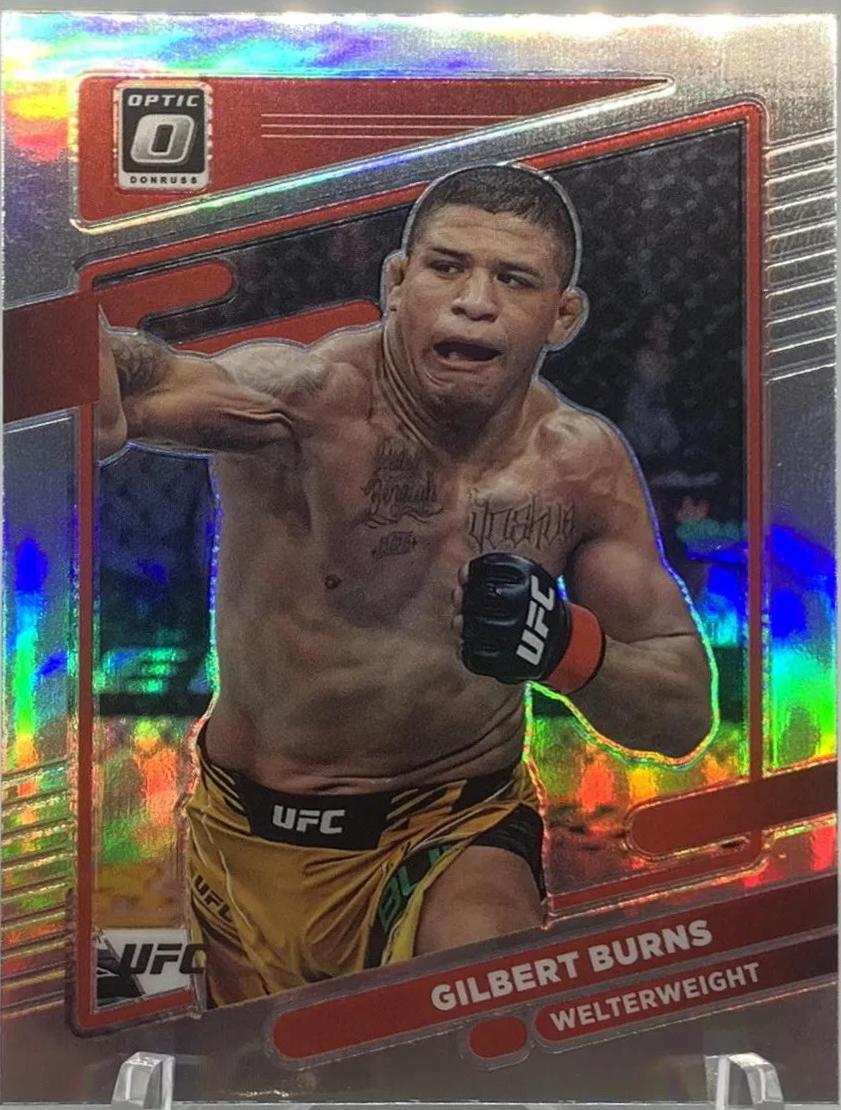 Gilbert Burns 2022 Panini Donruss Optic UFC Base #82 Holo