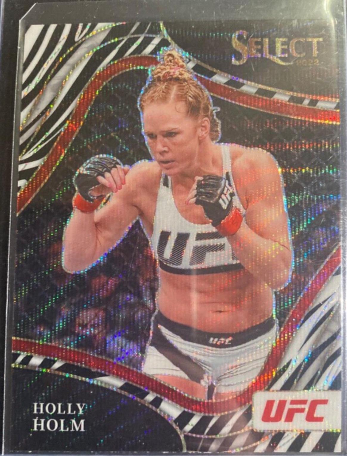 Holly Holm 2022 Panini Select UFC Octagonside #213 Zebra