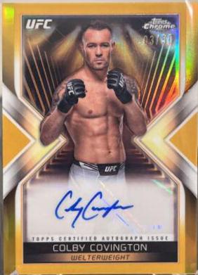 Colby Covington 2024 Topps Chrome UFC Main Event Autographs #MEA-CCO Superfractor