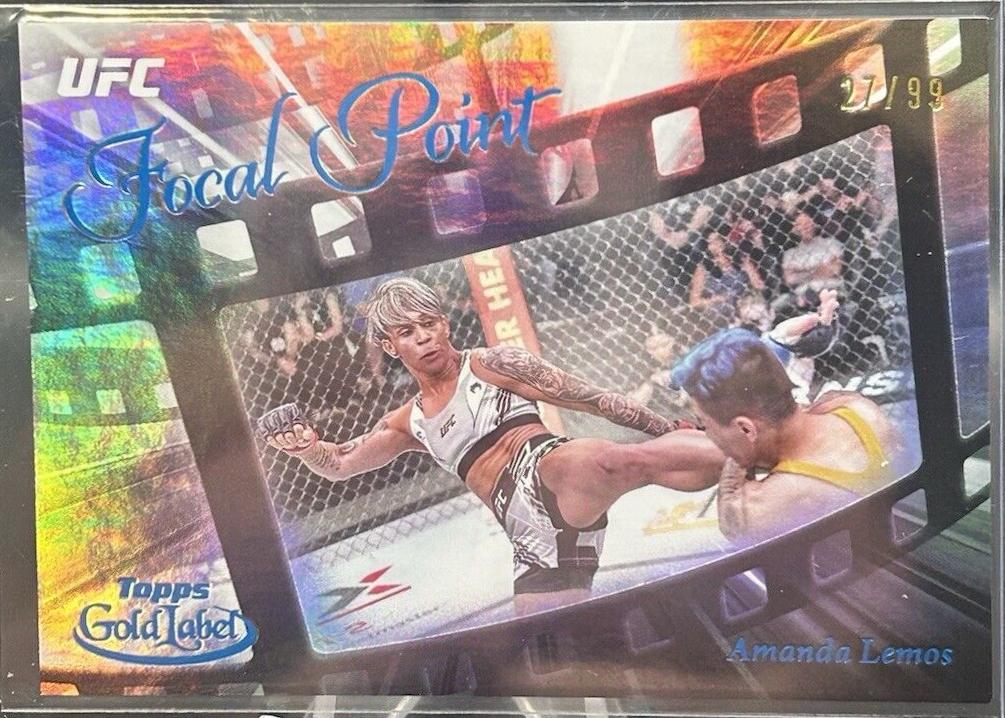 Amanda Lemos 2024 Topps Gold Label UFC Focal Point #FP-4 Blue