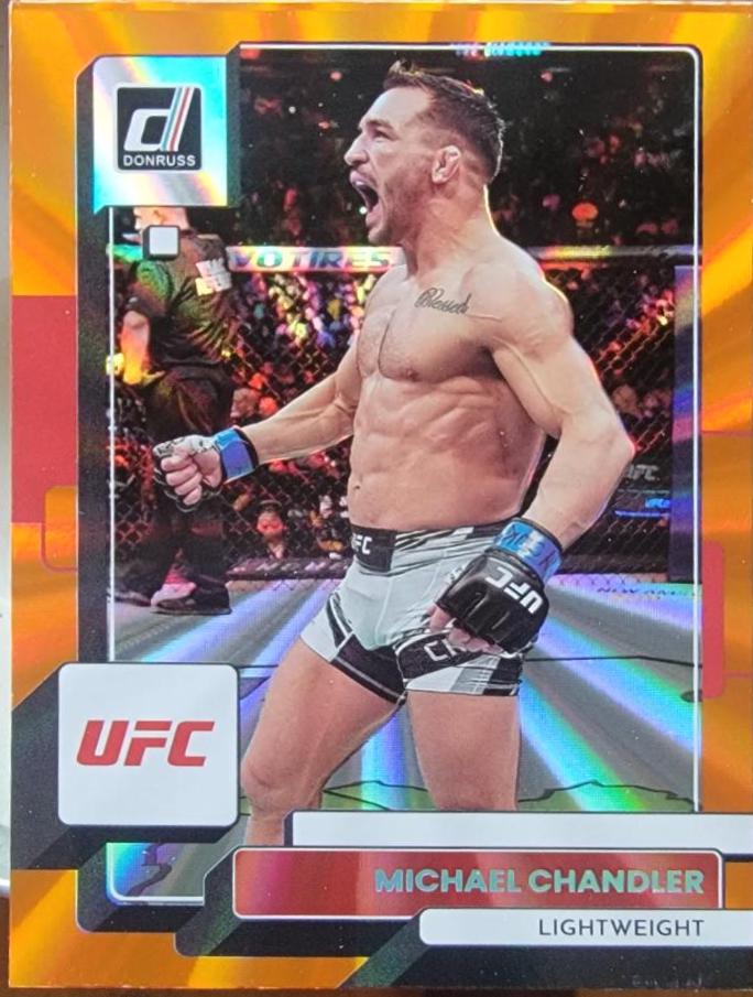 Michael Chandler 2023 Panini Donruss UFC Base #175 Orange Laser