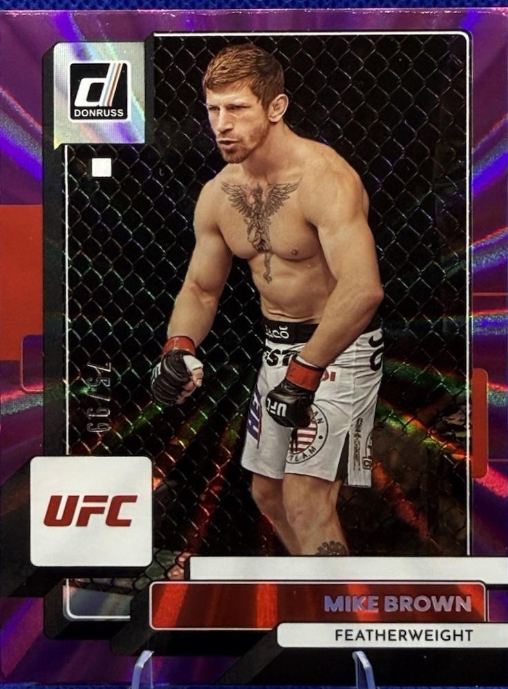 Mike Brown 2023 Panini Donruss UFC Base #133 Purple Laser