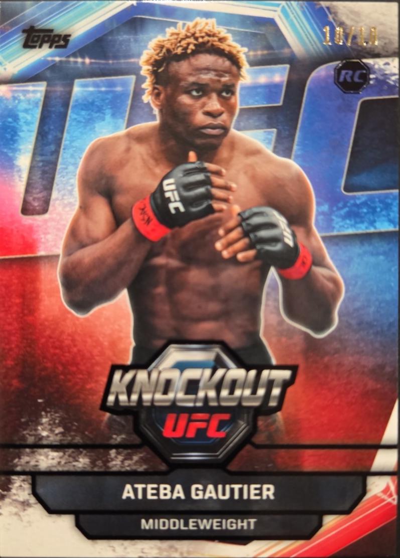 Ateba Gautier 2026 Topps Knockout UFC Base #96 Black