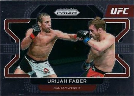 Urijah Faber 2022 Panini Prizm UFC Base #42 Gold Shimmer