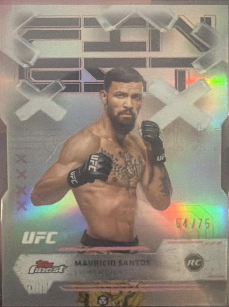 Mauricio Ruffy 2025 Topps Finest UFC Base Common #52 Die-Cut Refractor