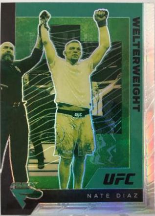 Nate Diaz 2021 Panini Chronicles UFC Base Flux #260 Silver