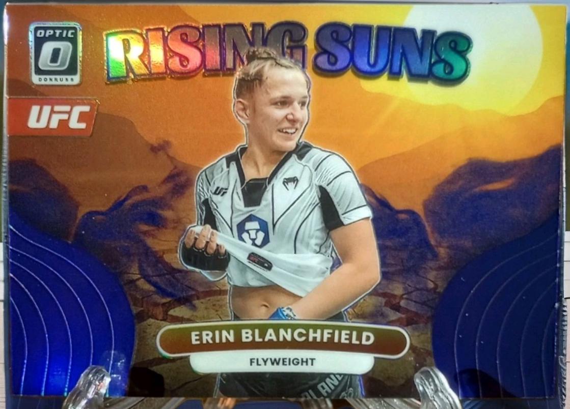 Erin Blanchfield 2023 Panini Donruss Optic UFC Rising Suns #9 Purple