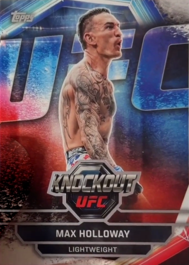 Max Holloway 2026 Topps Knockout UFC Base #33 Platinum