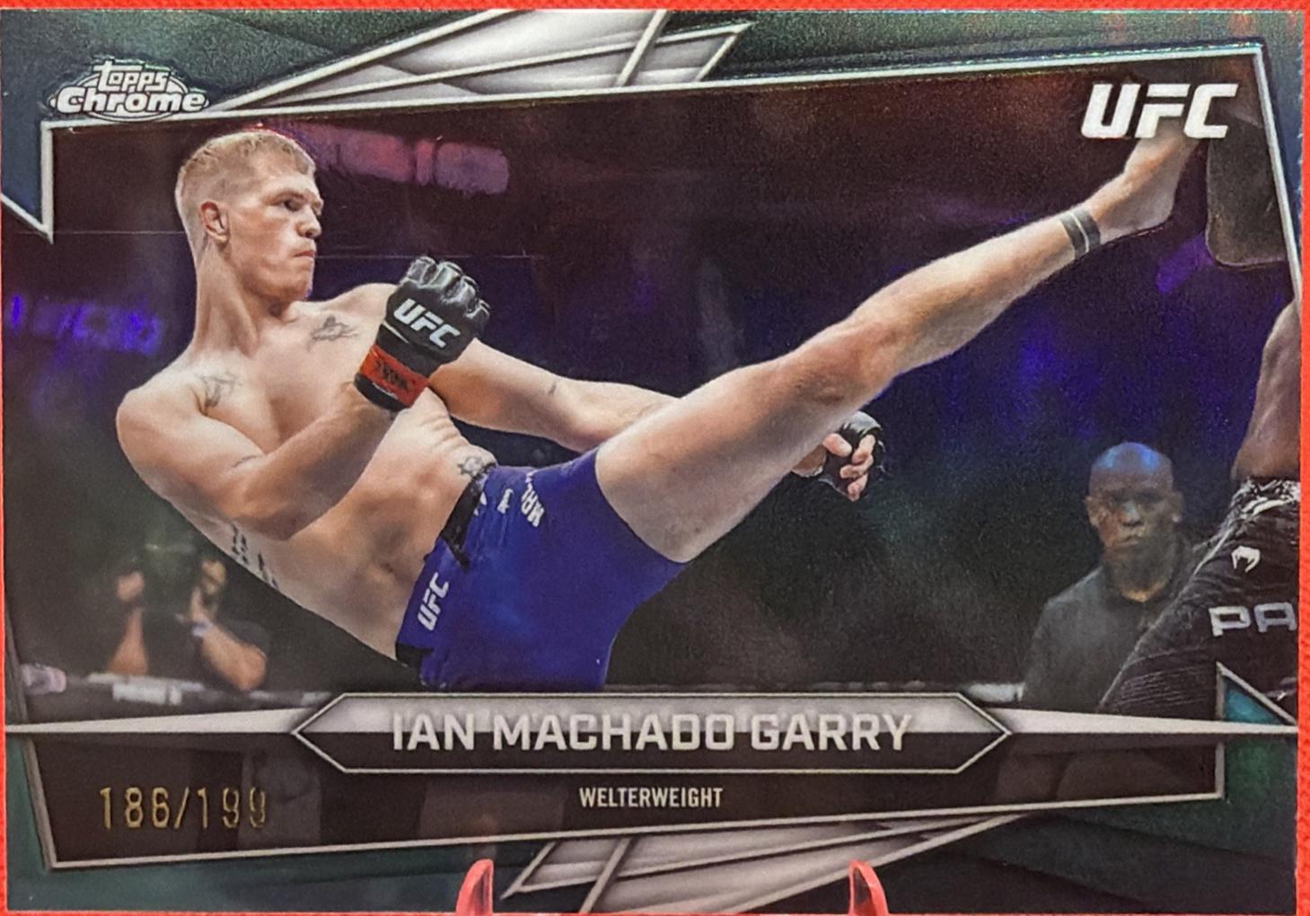 Ian Machado Garry 2026 Topps Chrome UFC Base #93 Aqua Refractor