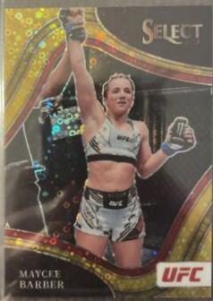 Maycee Barber 2022 Panini Select UFC Octagonside #240 Gold Disco