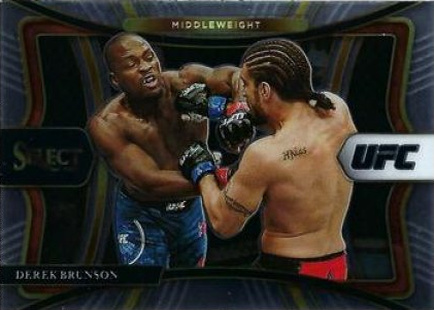 Derek Brunson 2021 Panini Select UFC Premier Level #115 Red Disco