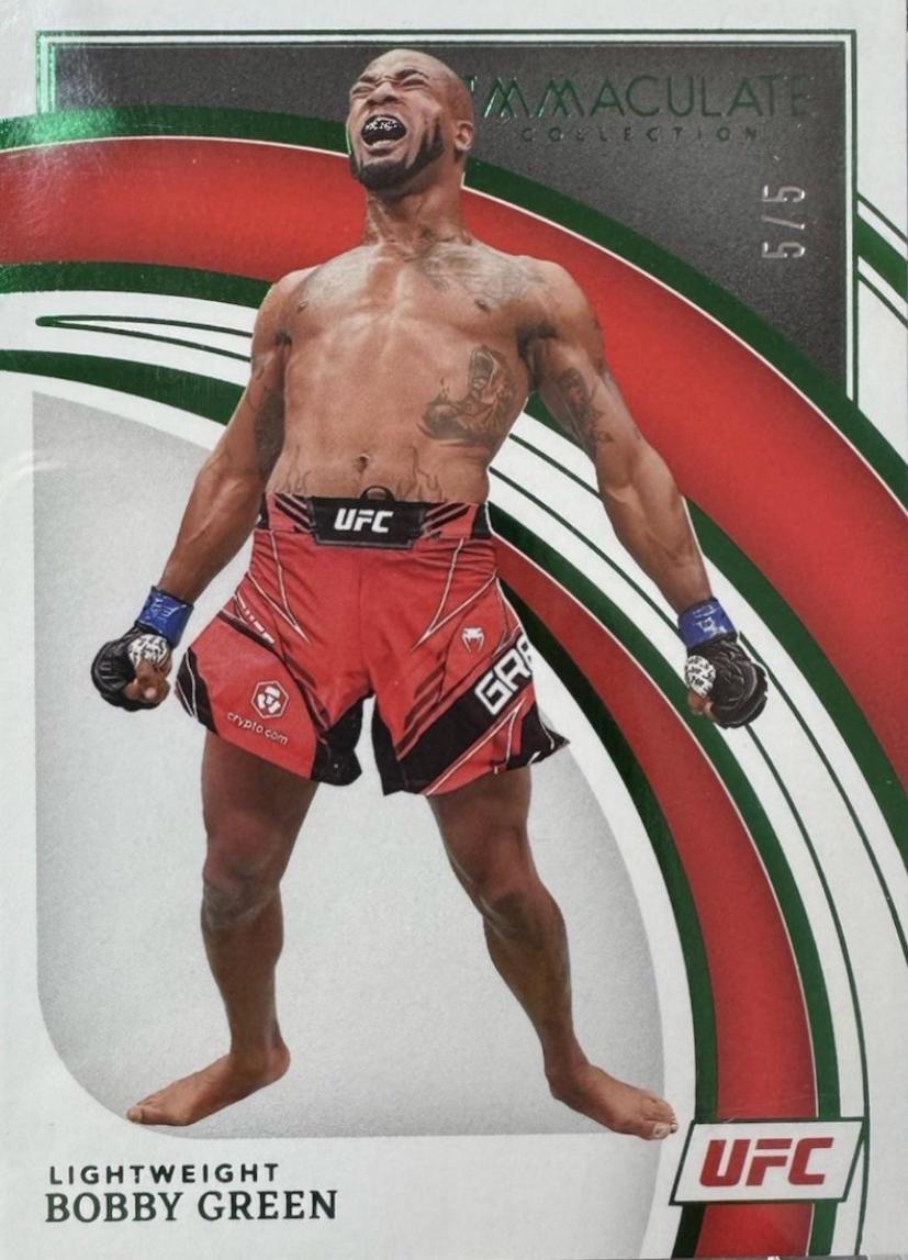 King Green 2022 Panini Immaculate UFC Base #39 Green