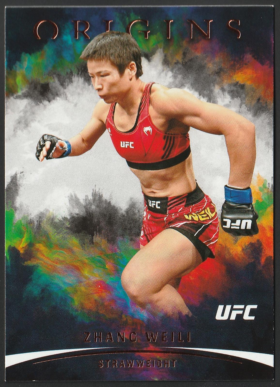 Zhang Weili 2022 Panini Chronicles UFC Base Origins #136 Bronze
