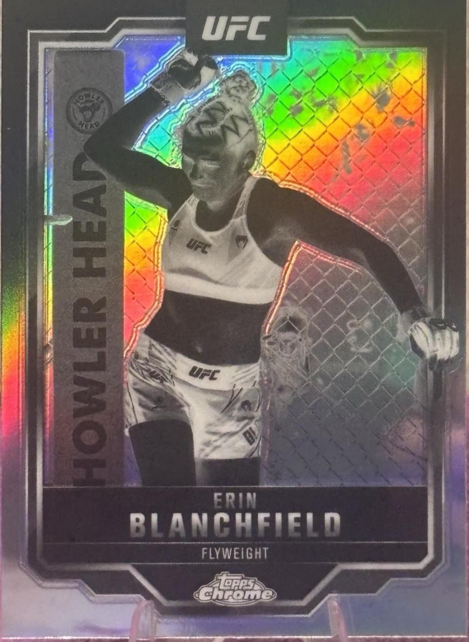 Erin Blanchfield 2025 Topps Chrome UFC Base #97 Negative Refractor