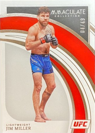 Jim Miller 2022 Panini Immaculate UFC Base #67 Platinum