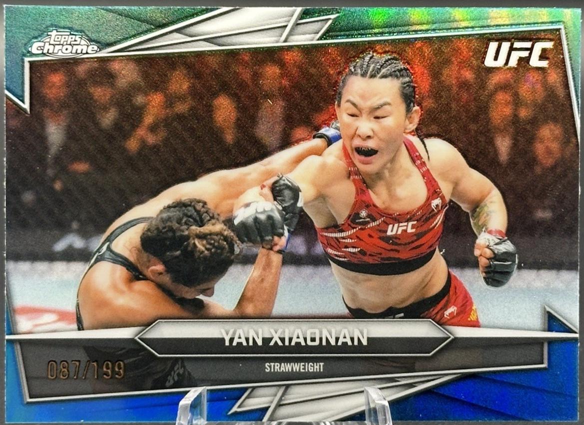 Yan Xiaonan 2026 Topps Chrome UFC Base #116 Teal Refractor