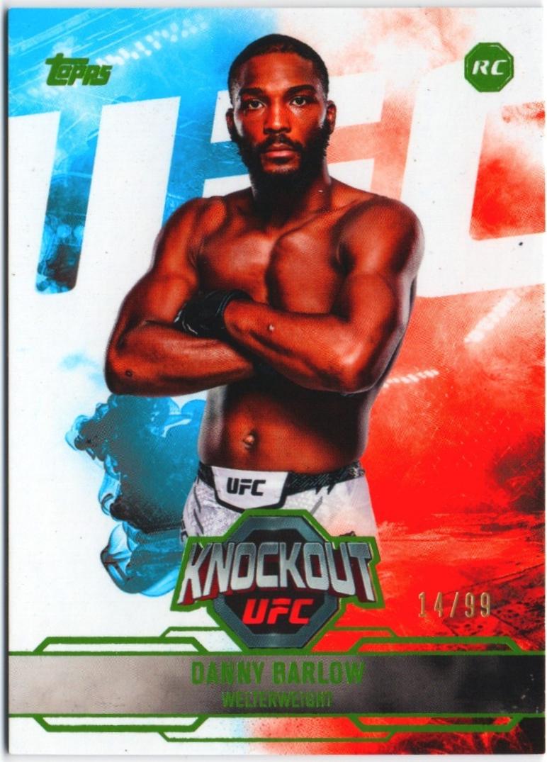 Danny Barlow 2025 Topps Knockout UFC Base #95 Lime Green