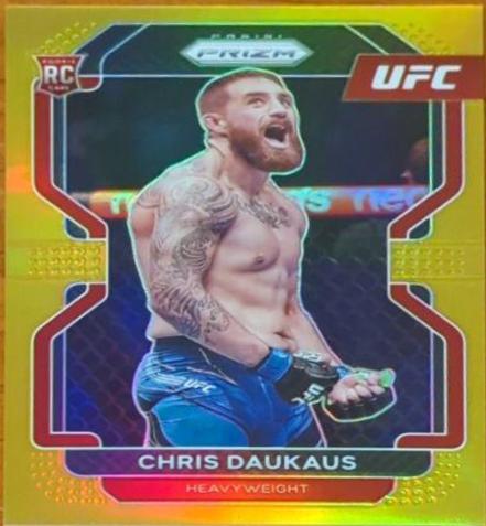 Chris Daukaus 2022 Panini Prizm UFC Base #199 Gold