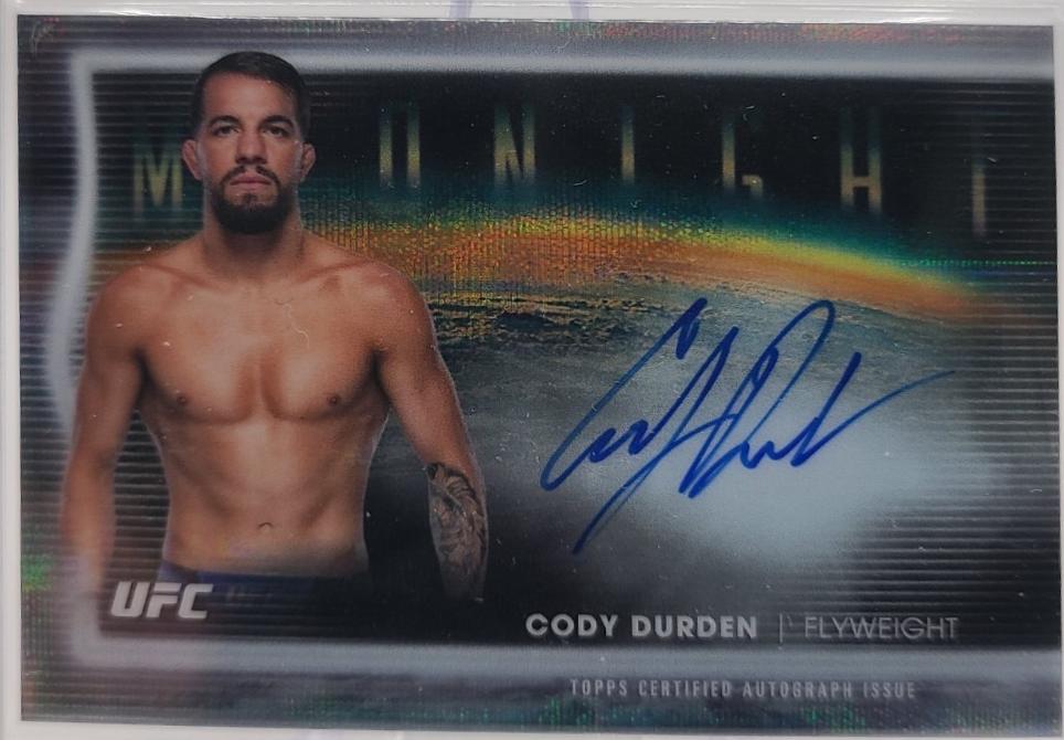 Cody Durden 2025 Topps Midnight UFC Horizon Signatures #HNS-CD Moon Beam