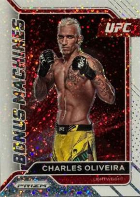 Charles Oliveira 2022 Panini Prizm UFC Bonus Machines #15 White Sparkle