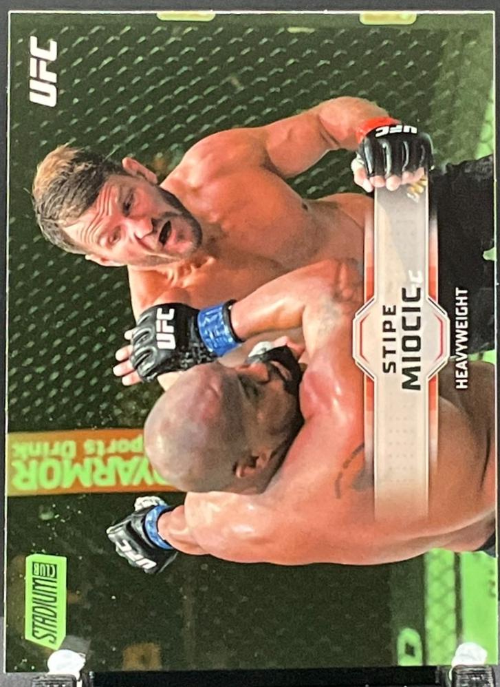 Stipe Miocic 2026 Topps Stadium Club UFC Base #105 Lime Green