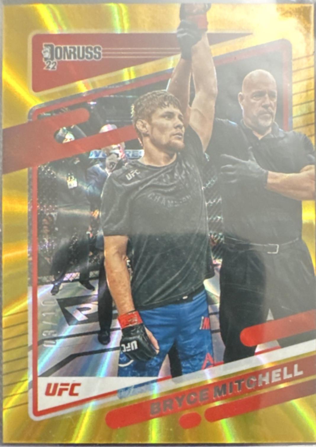 Bryce Mitchell 2022 Panini Donruss UFC Base #131 Gold