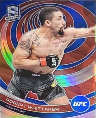 Robert Whittaker 2023 Panini Chronicles UFC Base Spectra #377 Blue