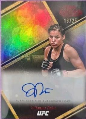 Julianna Peña 2024 Topps Gold Label UFC Auric Autographs #AUA-JPA Red