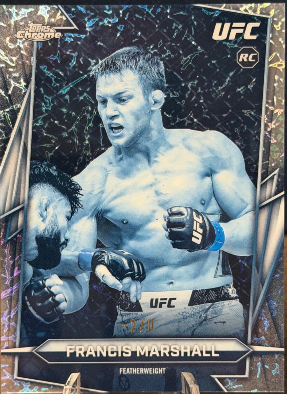 Francis Marshall 2026 Topps Chrome UFC Base #99 Frozenfractor